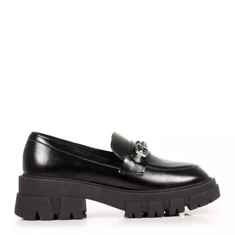 MOCASSIM PRETO TRATORADO DETALHE ÔNIX - CONSTANCE
