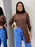 Blusa túnica manga longa
