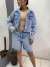 Jaqueta jeans cristais