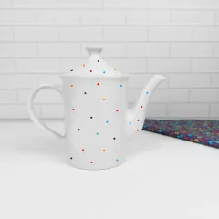 Bule Cilíndrico 650 ml Branco Poá na internet