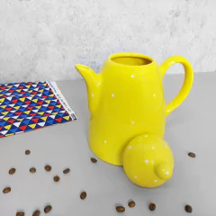 Bule de Café 1000 ml Amarelo Poá - comprar online