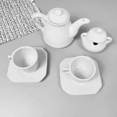 Conjunto Café Provençal 4 Peças Branco - Ordalha Ofertas | A Loja da Mesa Posta