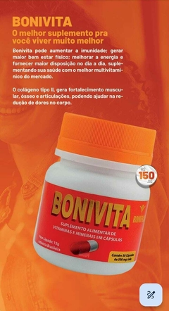 BONIVITA Suplemento Alimentar Vitaminas&Minerais 30 cápsulas - Cariane Produtos Naturais