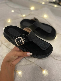 Ojotas color negro - Pretta Shoes