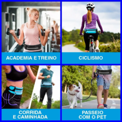 Pochete Impermeável Fitness com Brinde Capinha Protetor Cartão De Crédito Aproximação Anti Furto Rfid - loja online