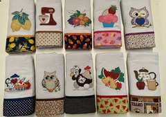 Conjunto 4 Panos de Prato Patchwork na internet
