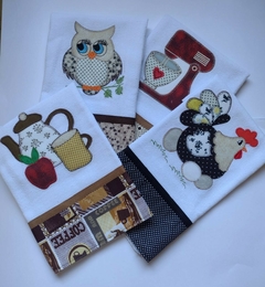 Conjunto 4 Panos de Prato Patchwork