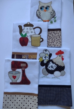 Conjunto 4 Panos de Prato Patchwork - comprar online