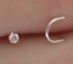 Piercing Nariz Ponto de Luz Prata 925 - comprar online
