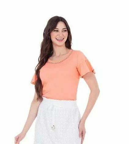 Blusa Eva laranja Hapuk