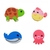 Borracha Mini Burbble Personalizado Fundo do Mar Infantil Tilibra - comprar online