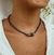 Chocker Olho de Gato com Quartzo Azul