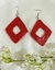 Brinco de Cerâmica G - Vermelho