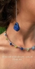 Conjunto Brinco Pedra Natural Aço Inox e Chocker Cascalhos Naturais em Alumínio - loja online