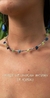 Conjunto Brinco Pedra Natural Aço Inox e Chocker Cascalhos Naturais em Alumínio - Sol4rte