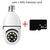 5G Bulbo E27 Vigilância Câmera Full Color Visão Noturna Zoom Rastreamento Hum - PETROSHOP