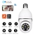 5G Bulbo E27 Vigilância Câmera Full Color Visão Noturna Zoom Rastreamento Hum - comprar online