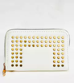 Q36C - BILLETERAS CORTAS 1 CIERRE CON TACHAS DORADAS