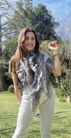 H39 - CHALINAS DE GASA, PLIZADA. DISEÑO ÚNICO