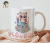 Caneca personalizada com estampa de coruja e a frase "Feliz dia dos Professores".