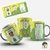 Caneca personalizada com design inspirado em Bruno Mars, apresentando detalhes coloridos, incluindo o nome "Bruninho" e elementos gráficos divertidos.