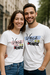 Kit Camisetas para Namorados Personalizadas - Você é a Minha Metade - 100% Algodão