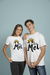 Kit Camisetas para Namorados Personalizadas - Meu Mel - 100% Poliéster