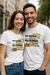 Kit Camisetas para Namorados Personalizadas - Na Alegria, Na Tristeza, Na Cachaça e Na Cerveja - 100% Poliéster