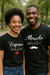Kit Camisetas para Namorados Personalizadas - Marido / Esposa - 100% Algodão