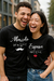 Kit Camisetas para Namorados Personalizadas - Marido / Esposa - 100% Algodão