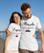 Kit Camisetas para Namorados Personalizadas - Marido / Esposa - 100% Algodão