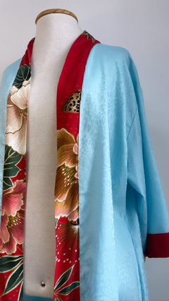 Kimono reuso serpente azul