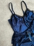 Pijama saten azul - comprar online