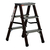 ESCALERA DOBLE LADO ALUM./S/MADERA 3PELDANOS-66CM