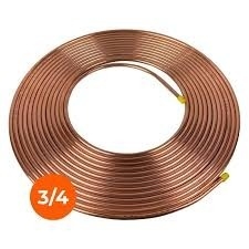 PANQUECA CANO COBRE 3/4" 15MT