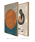Conjunto 2 Quadros Decorativos Bauhaus Circulo Marrom & Neutral - Tons de Casa - Quadros Decorativos