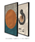 Conjunto 2 Quadros Decorativos Bauhaus Circulo Marrom & Neutral - Tons de Casa - Quadros Decorativos
