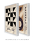 Conjunto 2 Quadros Decorativos Bauhaus Forma Marrom & Triangular - loja online