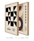 Conjunto 2 Quadros Decorativos Bauhaus Forma Marrom & Triangular - loja online