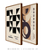 Conjunto 2 Quadros Decorativos Bauhaus Forma Marrom & Triangular - comprar online