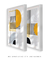 Conjunto 2 Quadros Decorativos Bauhaus Linhas Meio Circulo 3 e 4 - loja online