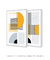 Imagem do Conjunto 2 Quadros Decorativos Bauhaus Linhas Meio Circulo 3 e 4