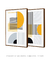 Conjunto 2 Quadros Decorativos Bauhaus Linhas Meio Circulo 3 e 4 - comprar online