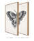 Conjunto 2 Quadros Decorativos Borboleta em Tons de Preto - loja online