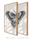 Conjunto 2 Quadros Decorativos Borboleta em Tons de Preto