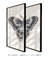 Conjunto 2 Quadros Decorativos Borboleta em Tons de Preto - loja online