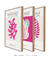 Conjunto 3 Quadros Decorativos Folhas e Flores - loja online
