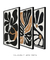 Conjunto 3 Quadros Decorativos Matisse Floral em Tons de Preto na internet