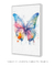 Imagem do Quadro Decorativo Abstrato Borboleta em Tons de Azul