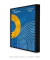 Quadro Decorativo Bauhaus Azul com Linhas 1 - loja online